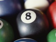 Balls on a pool table