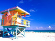 Life Guard Station, South Beach, Miami, Florida, USA