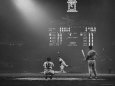 Boston Red Sox Player Ted Williams, While Watching Pitcher Warm-up. Catcher Sherm Lollar