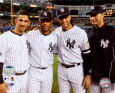Jorge Posada, Mariano Rivera, Derek Jeter,& Andy Pettitte Final Game At Yankee Stadium 2008