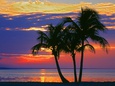 Colorful Sunset over Sombrero Beach in the Florida Keys
