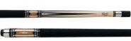Cuetec CT450 (99450) Natural Stain with Brown, White and Black Overlays Pool Cue Stick
