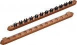 Two Piece 12 Cue Wall Rack with Clips