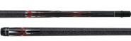 Scorpion SCO76 Black Maple with Red and White Barb Designs Pool Cue Stick