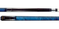 Players G-2218 - Black with Blue Pool Cue Stick