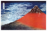 Mount Fuji woodblock print by Katsushika Hokusai