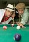 Carlos Casagrande and Sergio Abreu playing pool