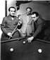 Edward G Robinson playing pool