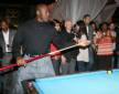 Michael Jordan playing pool