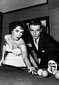 Liz Taylor and Montgomery Clift playing pool