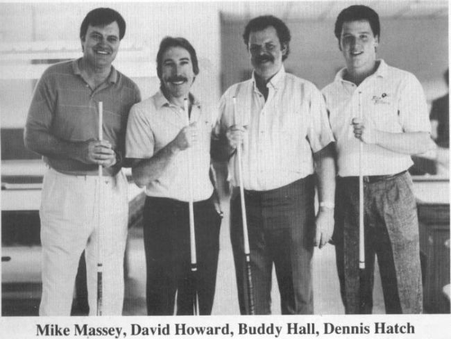 Vintage photo of Mike Massey, David Howard, Buddy Hall and Dennis Hatch