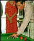 Prince Charles playing pool