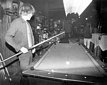 Richard Lloyd playing pool