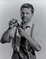 Mickey Rooney playing pool