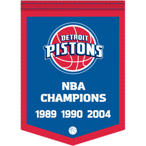 Detroit Pistons NBA Champions Banner