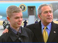 Jason McElwain with President Bush