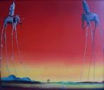 Elephants by Salvador Dali